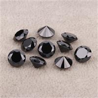 Round Cut Black Diamond -1