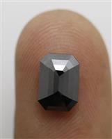Emerald Cut Black Diamonds - 7